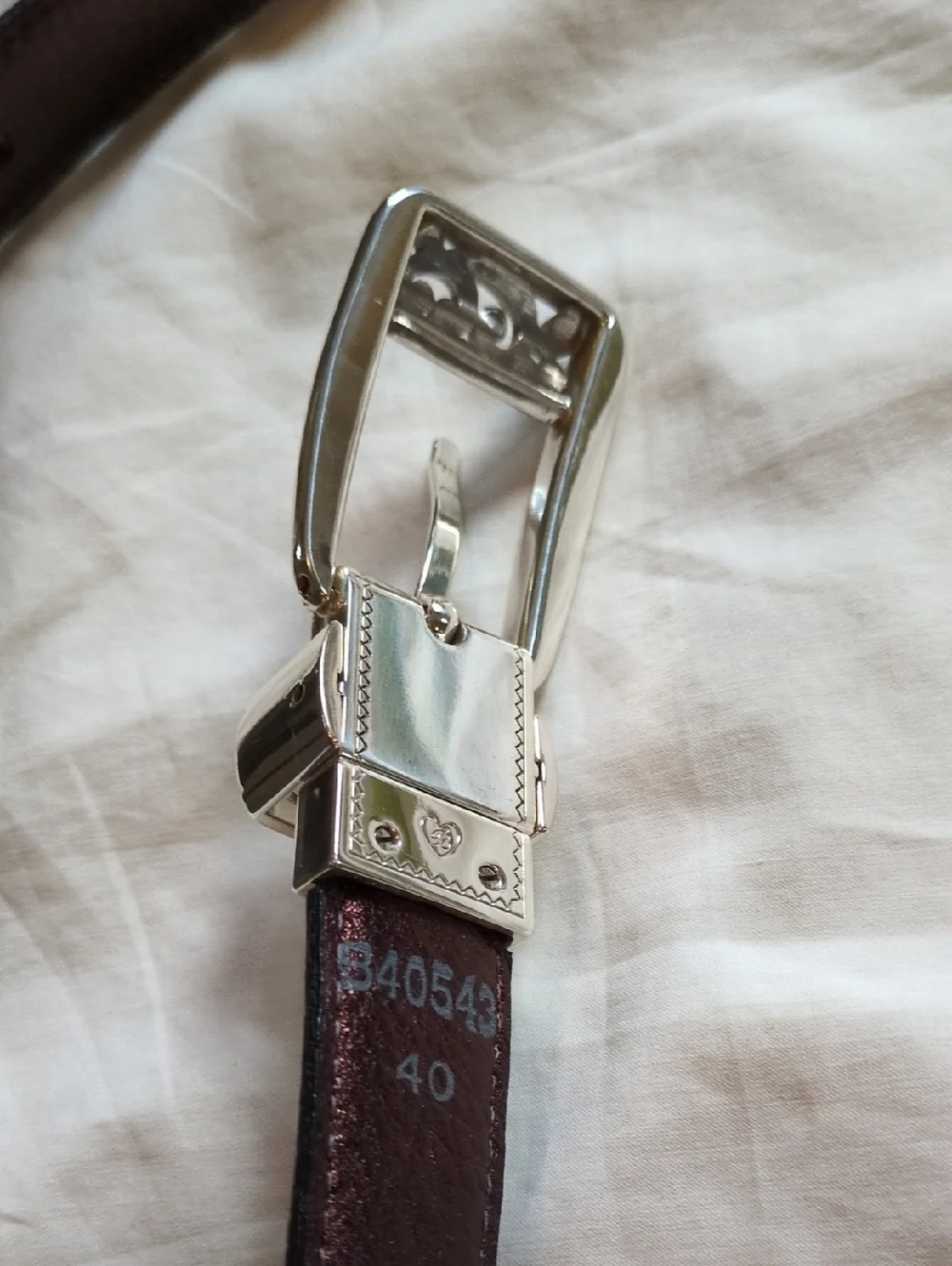Brighton Mantilla Reversible Belt Black/Brown 40